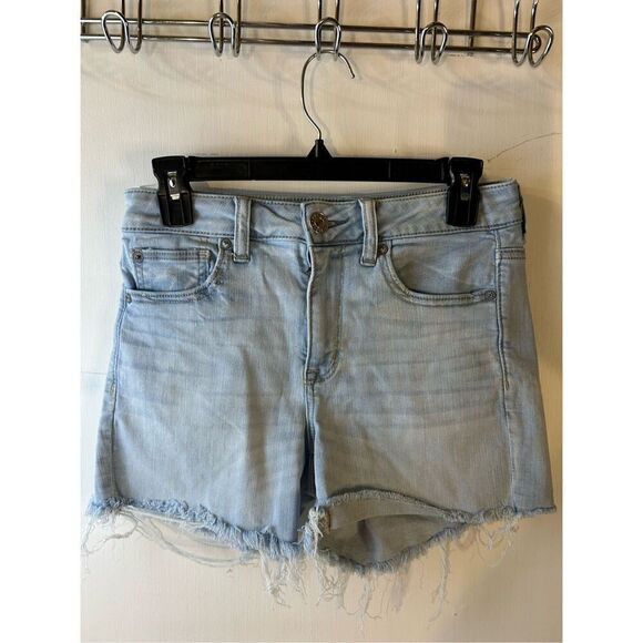 American eagle size 6 jean shorts light blue - Picture 1 of 8